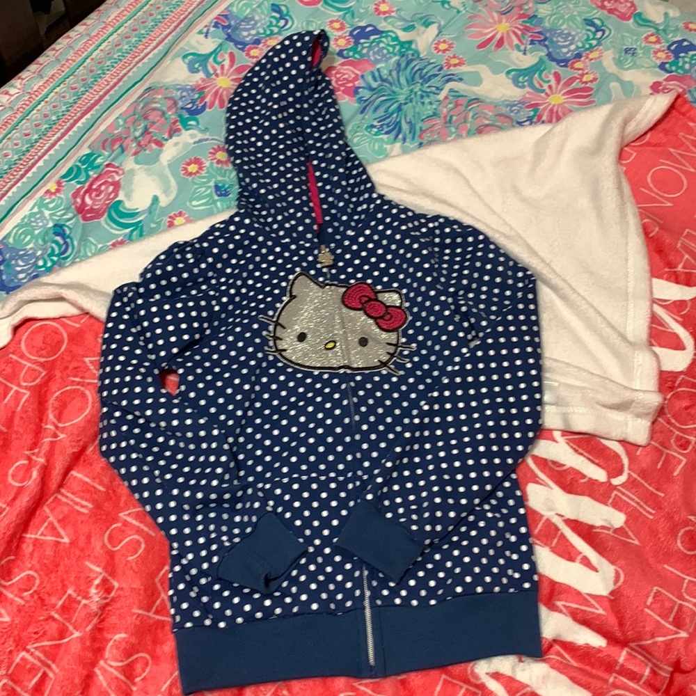 Girls Hello Kitty zip up hoodie